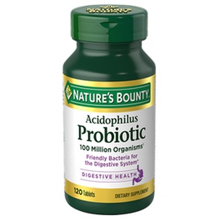 Natures Bounty Acidophilus Probiotic 120 และ 200 tablets ดูแลให้ลำไส้แข็งแรง สุขภาพดีจากภายใน