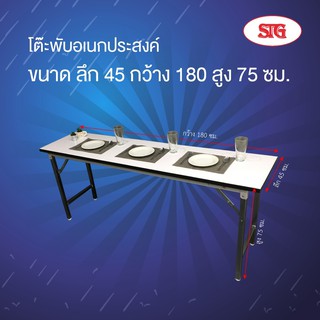 STG โต๊ะพับอเนกประสงค์ โฟเมก้า ขนาด 45x180x75 ซม.