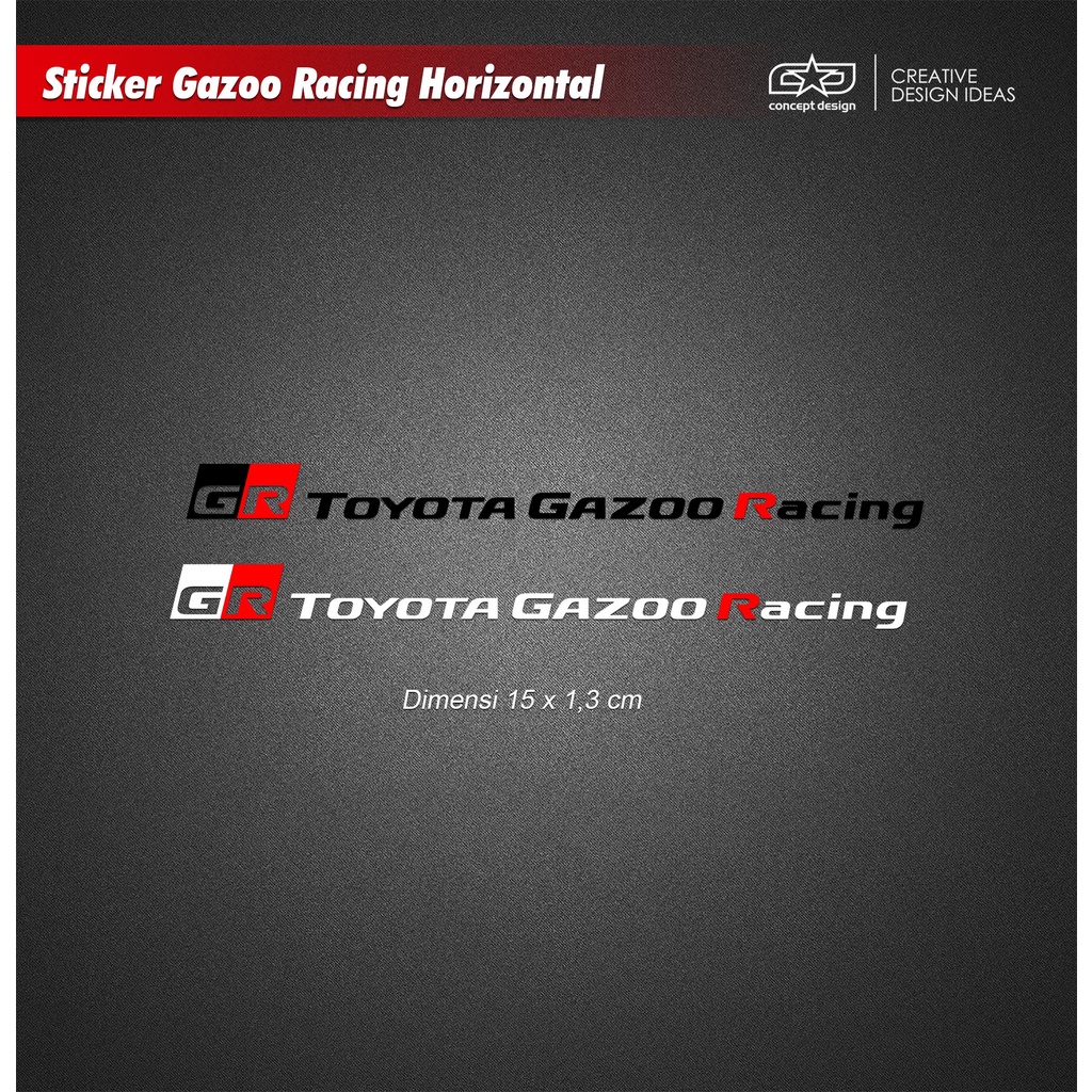สติ๊กเกอร์แนวนอน Gazoo Racing