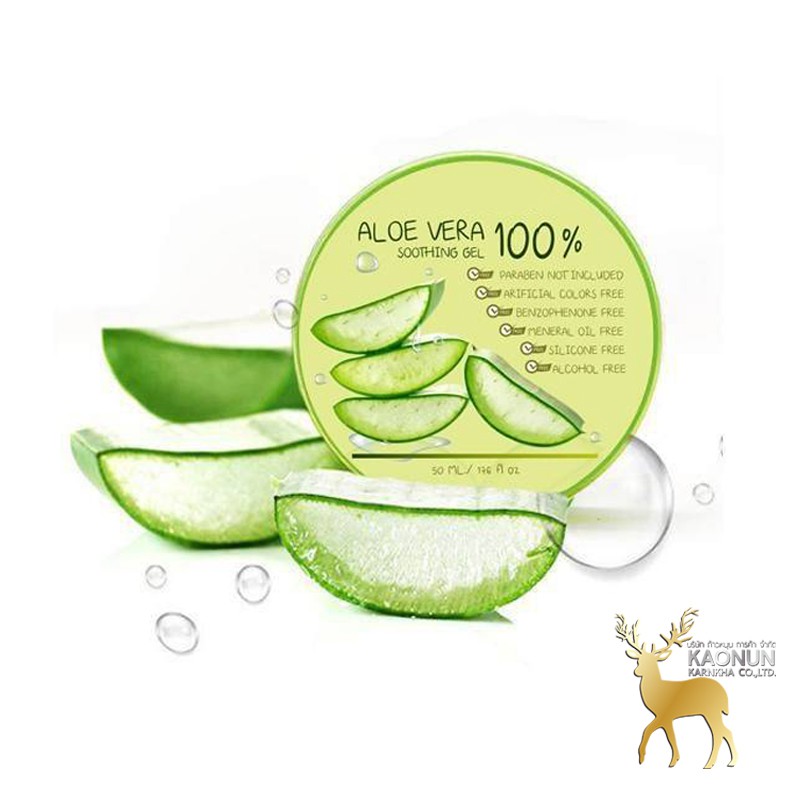 AloeVera gel เจลว่านหางจระเข้100% (แพ็คเกตใหม่ล่าสุด)
