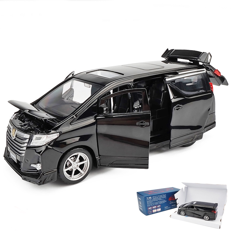 Die-Cast Toyota Mpv Alpkeras Car Scale 1: 32