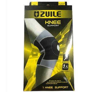 ของแท้ ZUILE อุปกรณ์พยุงเข่า ออกกำลังกาย ฟิตเนส สีดำ 1 ข้าง สายรัดเข่า ซัพพอร์ตเข่า zl-9433