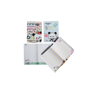 สมุดโน้ต เกาหลี ROPAMODA สมุดโน้ต Mochi Mochi Panda PVC Cover สันกาว ปก PVC ลายน่ารัก ลิขสิทธิ์แท้จากญี่ปุ่น (07406)