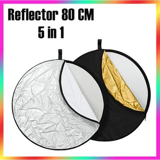 REFLECTOR 80 CM 5 IN 1 แผ่นรีเฟรก 80 CM