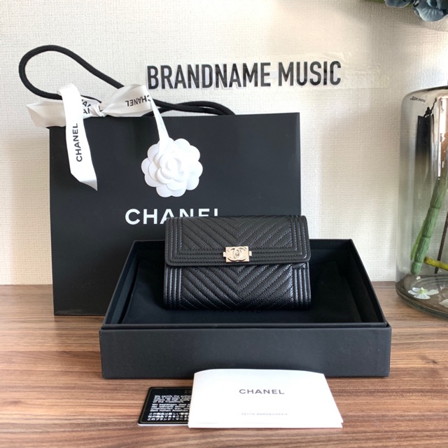 Chanel trifold medium wallet