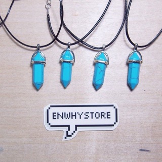 สร้อยจี้หินนำโชค Blue howlite