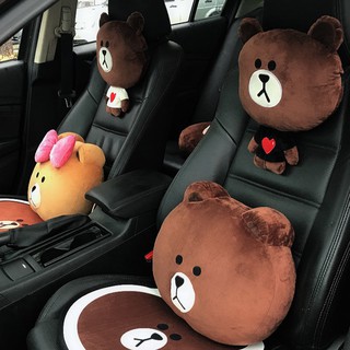 Hot sale # cartoon car headrest หมอนรองคอน่ารัก ๆ คู่หมอนรถหมอนรองคอหมอนรองคอ