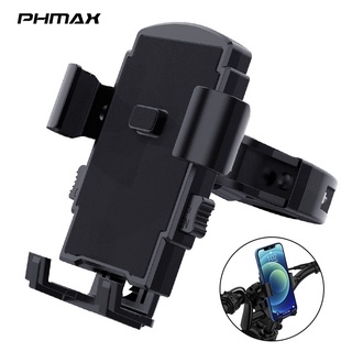 Phmax ที่วางโทรศัพท์มือถือ 4.7 6.7 นิ้ว 360 สําหรับจักรยาน° ที่วางโทรศัพท์มือถือ หมุนได้ ปรับได้ ติดตั้งเร็ว สําหรับรถจักรยานยนต์