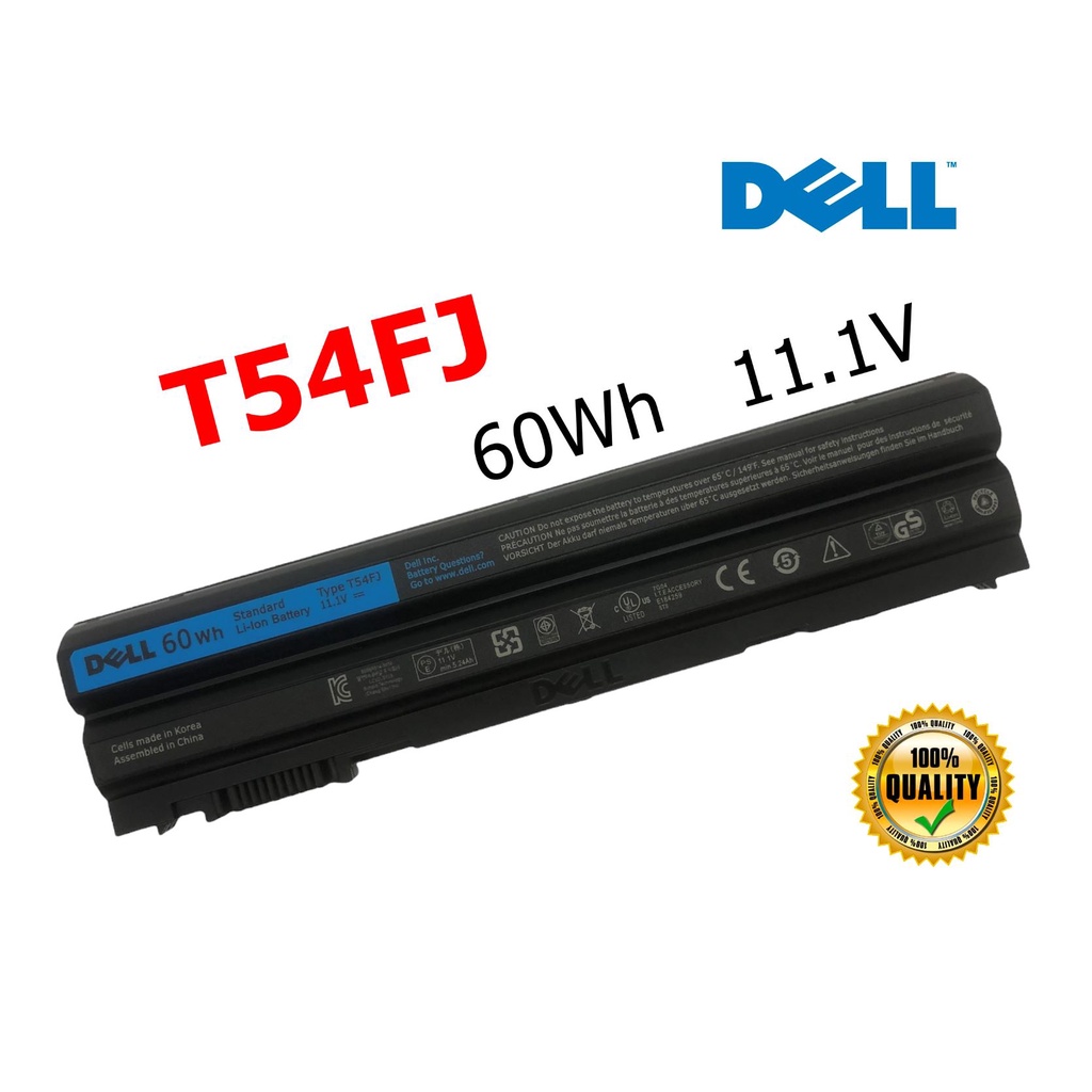 Dell แบตเตอรี่ T54FJ (สำหรับ Latitude E5420 E5430 E5520 E5530 E6420 E6430 E6520 E6530) Dell Battery 