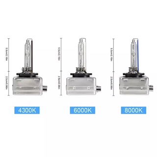 fd_24hr หลอดไฟหน้ารถยนต์ D1S ซีนอนซ่อนรถหลอดไฟ35W เป็นชุด 2ชิ้น 1คู่ มีค่าสี 4300K 6000K 8000K