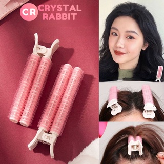 CRYSTAL RABBIT มปุยสิ่งประดิษฐ์ไม่มีรอยต่อคงที่หน้าผากผมม้ กิ๊บติดผมหน้าม้า สะดวก เครื่องมือทําผม คลิป เตารีดดัดผมแปดตัว