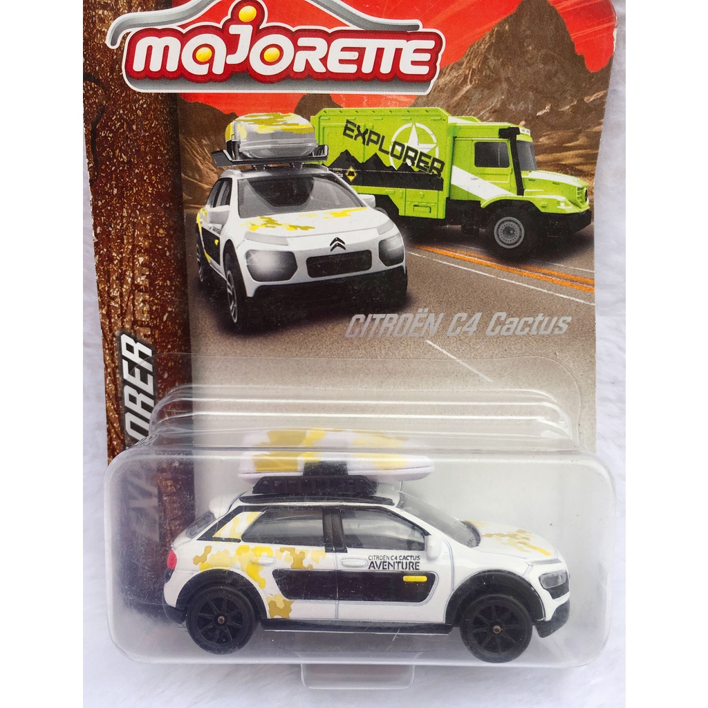 Majorette Citroen C4 Cactus - Explorer Extension Roof - White Color /Wheels 8SB /scale 1/56 (3 inche