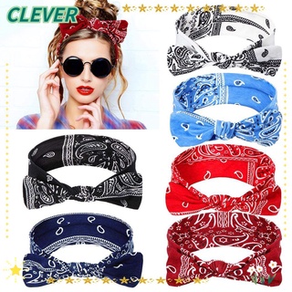 Clever Paisley Turban Headband For Women Elastic Printed