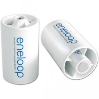 Eneloop D Adaptor แปลงถ่านขนาด AA เป็น ขนาด D จำนวน2ก้อน (สินค้าไม่รวมถ่านชาร์จ)