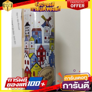 🎯BEST🎯 ม่านม้วน ลายรูปบ้านการ์ตูน สีสวย 80X200 ซม. 🛺💨