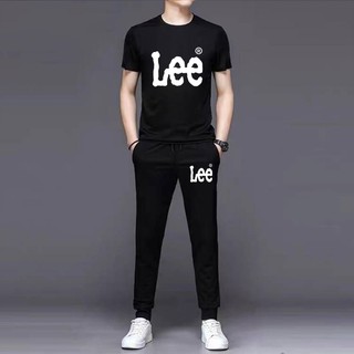 TLK-0001-LEE ชุดเซ็ทเสื้อยืด แขนสั้น กางเกงขายาว ใส่ได้ทั้งผู้ชายและผู้หญิง ผ้านุ่มใส่สบาย หลากสีหลากลาย พร้อมส่ง