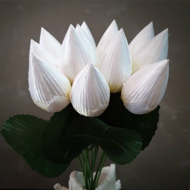 ดอกไม้ผ้า ดอกบัวหลวง งานปราณีต ส่งนอก คุณภาพดี มีหลายสีตามตยราคาส่ง - รูปที่ 5