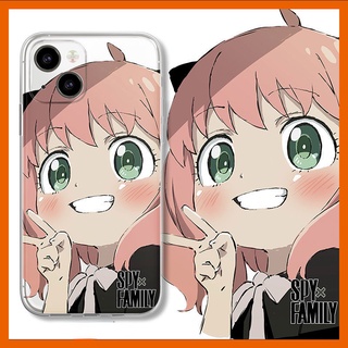 ใหม่ เคสโทรศัพท์มือถือแบบใส กันกระแทก ลายกรรไกรน่ารัก สําหรับ  spy x family Anya iPhone 13 12 11 pro promax 13 12 mini x xs xsmax xr 7 8 plus