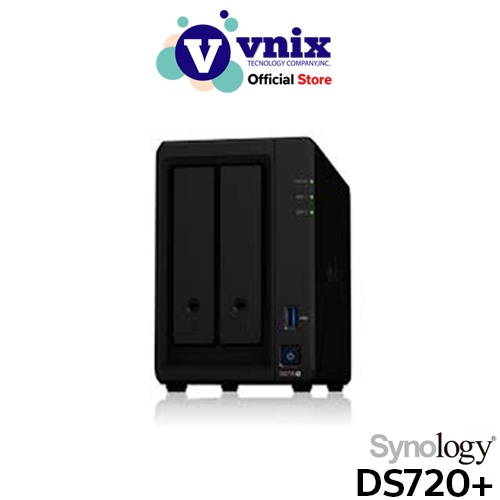Synology รุ่น DS720+ อุปกรณ์ DiskStation 2-Bays NAS สินค้ารับประกันศูนย์ 3 ปี