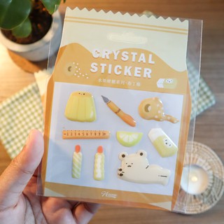 สติกเกอร์เคลือบนูน Crystal Sticker