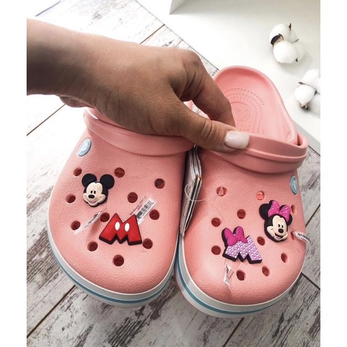 JBS MK👠🌈ตัวติดรองเท้ามีรู มิกกี้  “ รวม มิกกี้เมาส์ “❤️🌈 ShoeCharm All “ Mickey & Minnie Mouse “ งานดี สวย คมชัด