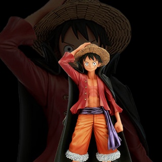 โมเดลฟิกเกอร์ อนิเมะ One Piece DXF Luffy Sanji Land of Wano Grand Line ขนาด 16 ซม. ของเล่นสําหรับเด็ก