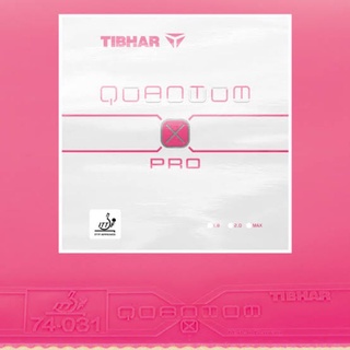 ยางปิงปอง Tibhar Quantum X pro สีชมพู ฟองน้ำMax