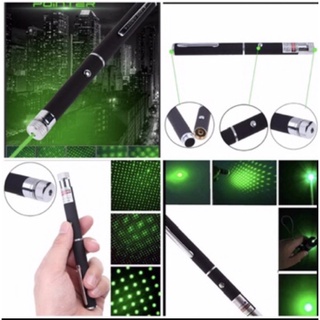 เลเซอร์พ้อยเตอร์ 5MW Green Laser Pointer แสงสีเขียว