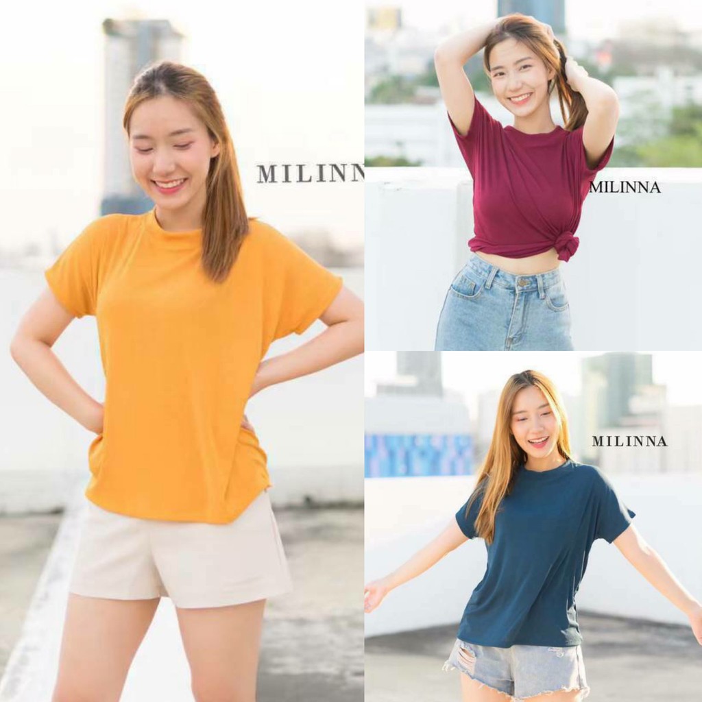 MILINNA PT-49 เสื้อแขนคอชิดแขนล้ำ  CARDIGAN_NISTA (LA5D)
