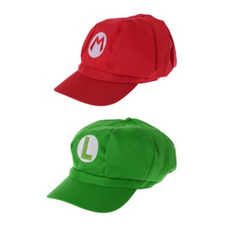 New Fashion Luigi Super Mario Bros Cosplay Adult Size Hat Cap Baseball Costume