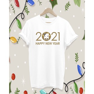 เสื้อยืดสกรีนลาย HAPPY NEW YEAR 2021