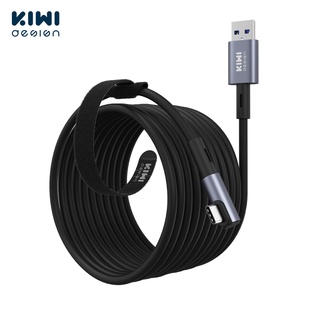 Kiwi สายเคเบิลเชื่อมต่อ USB C 16 ฟุต 5 เมตร 10 ฟุต 3 เมตร พร้อมเครื่องขยายเสียงสัญญาณ สําหรับ Quest 2