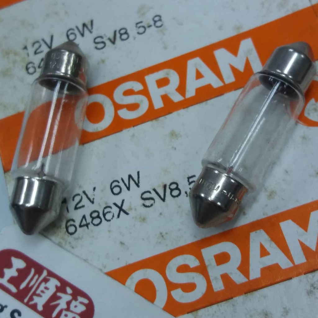 2-10 ชิ้น Festoon Bulb 12V 11x35 6W 10W 5W SV8.5-8 light 11x36 Osram 403310 4002 Flosser W124 W210 B