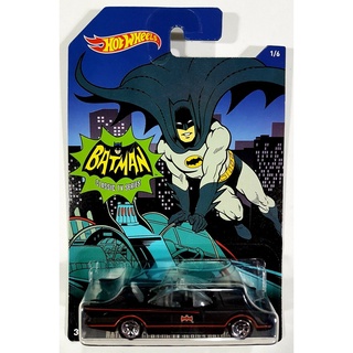 โมเดลรถแบทแมนฮอทวีล Hot Wheels - Batman Classic TV Series Batmobile