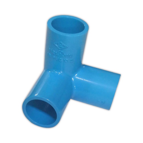 ข้อต่อสามทางฉาก PVC สีขาว ยี่ห้อ ท่อน้ำไทย