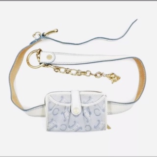 Celine mcadam belt bag vintage baby blue color