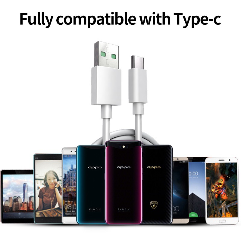 OPPO ( 4 ชิ้น ) สายชาร์จ Usb R17 R15 Reno 2Z 3 4 5 Pro Find X 4Se K7 K3 ...