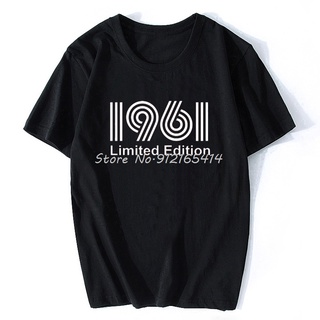 เสื้อยืดผ้าฝ้ายพิมพ์ลายขายดี เสื้อยืดแขนสั้น พิมพ์ลายกราฟฟิค 1961 Limited Edition แฟชั่นฤดูร้อน สไตล์สตรีท สําหรับผู้ชาย