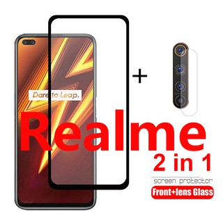 2 ชิ้น / ล็อต กระจกนิรภัยป้องกันหน้าจอแบบเต็ม ฟิล์มสำหรับ OPPO Realme C11 C12 C15 7 Pro C25S/C25 Realme X2 Pro XT / X2 3 Pro 5 Pro 5