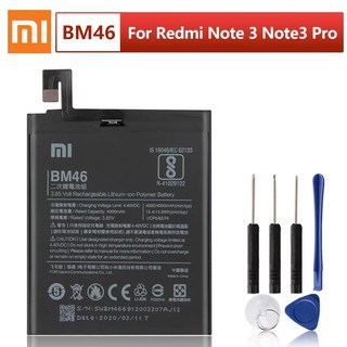 Xiaomi Original Replacementแบตเตอรี่BM46สำหรับXiaomi Redmiหมายเหตุ3หมายเหตุ3 Proแท้แบตเตอรี่4050MAh