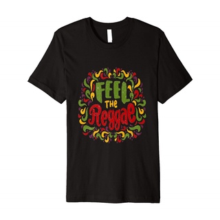 เสื้อผ้าผชเสื้อยืด พิมพ์ลาย Feel The Reggae Music Rasta พรีเมี่ยม ของขวัญสําหรับคนรัก RastafariS-5XL