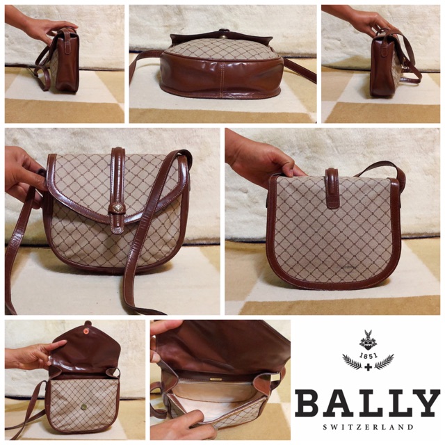 👝: BALLY Vintage Crossbody Bag แท้💯%