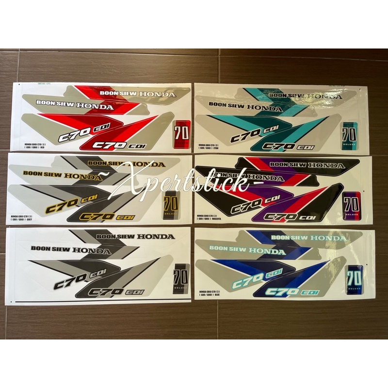 C70 GBO J ( 3 ) HONDA NEW MODEL BODY STICKER CUSTOM DESIGN BODY COVER STRIPER