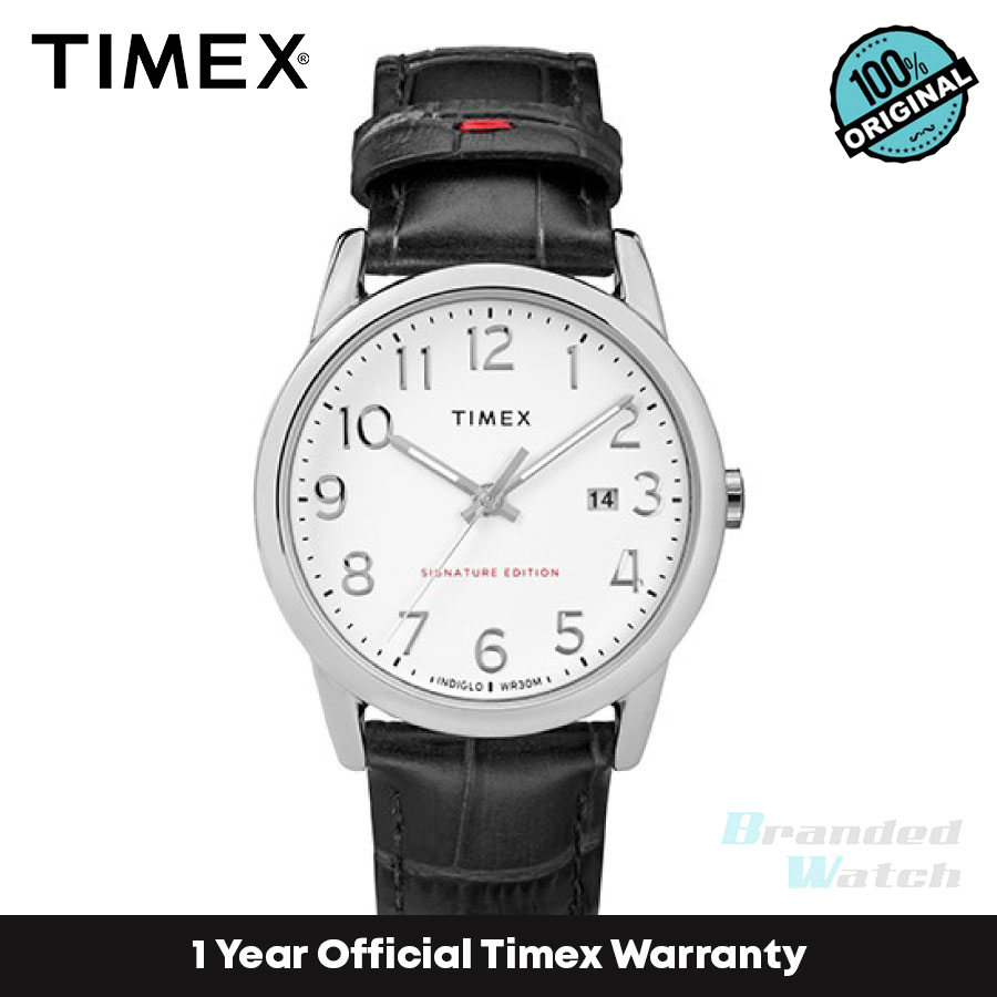Timex TW2R64900 นาฬิกาข้อมือ สายหนัง สําหรับผู้ชาย