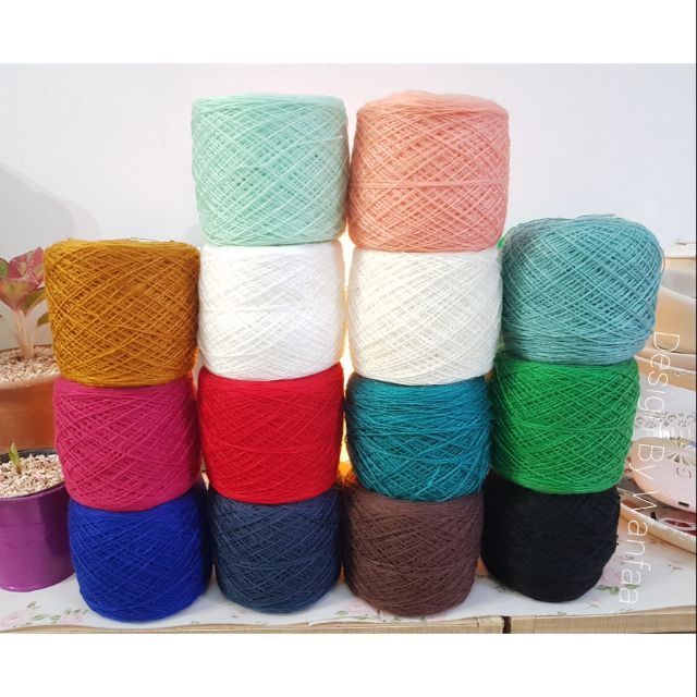 ไหมพรม 2 ply มี 15 สี 50g. 🔥🔥