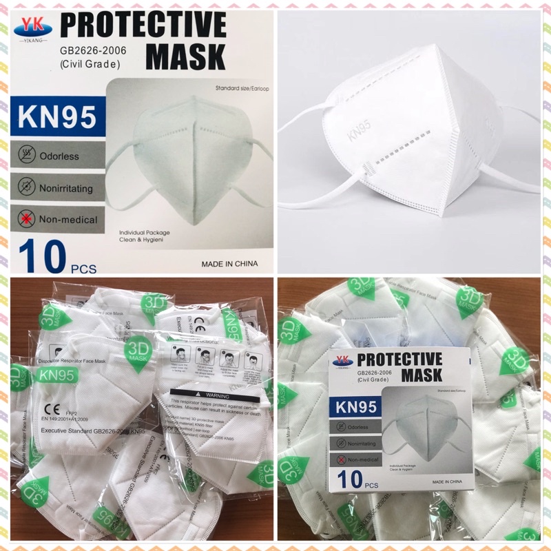 KN95 /N95/KY95หน้ากากอนามัย สีขาว ของแท้ 100% กันฝุ่นและเชื้อไวรัส