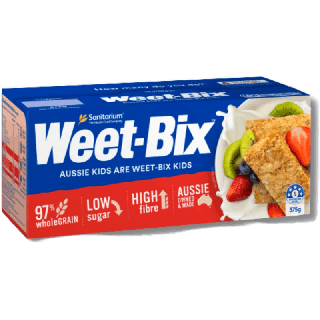 Sanitarium วิทบิกซ์  ธัญพืชอบกรอบ รสออริจินอล Weet Bix Original 375 กรัม (เจ) [BBF:21Jul23]