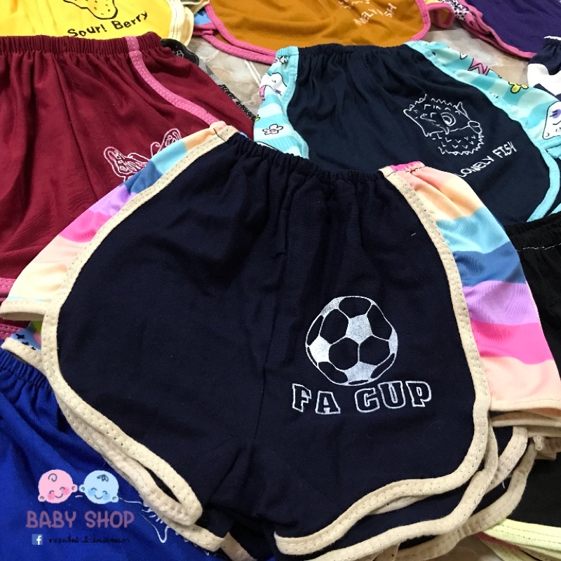 🔥🔥((พร้อมส่ง)) กางเกงขาเว้าเด็ก ขาโค้ง กางเกงลำลอง สกรีนลาย