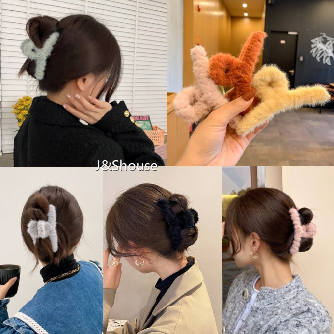 เคเอฟ961 เกาหลี14.5เซนติเมตรขนาดใหญ่สุดสดใสสีโค้งรูปร่างผมกรงเล็บคลิปหนีบจับสําหรับผมจํานวนมากผู้หญิงอุปกรณ์เสริม