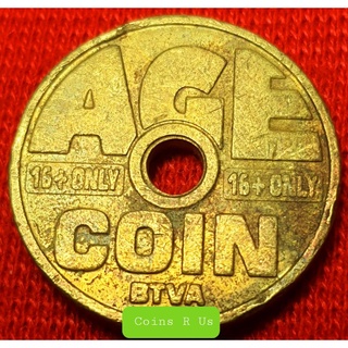 เหรียญต่างประเทศ เบลเยี่ยม Token Age coin BTVA 16+ Only ขนาด 20.45 มม.  หายากน่าสะสม